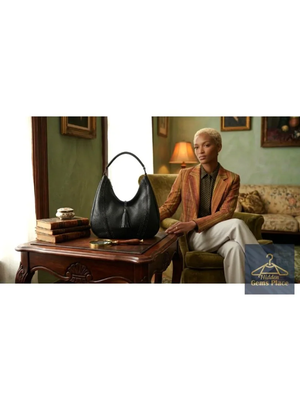 Oversized Faux Leather Hobo Bag Crossbody Shoulder Tote Purse